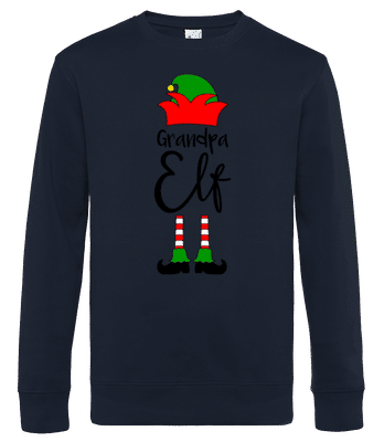Grandpa Elf Shoes - Men's standard sweatshirt - Navy - Front