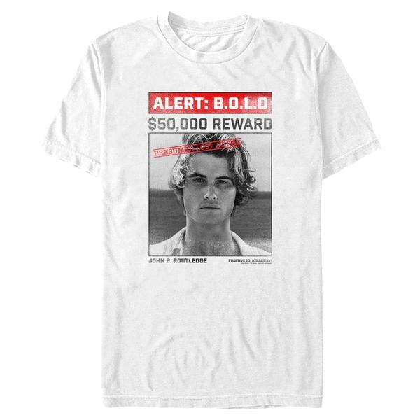 Aperçu: Netflix - Outer Banks - John B Wanted Poster - Homme T-shirt - Blanc - Devant