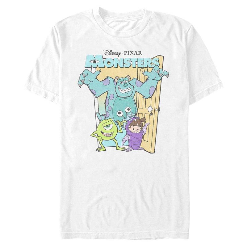 Preview: Pixar - Monsters - Group Shot Pastel Monsters - Men's T-Shirt - White - Front