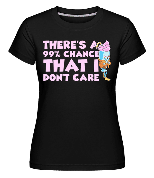 Aperçu: I Don't Care -  T-shirt Shirtinator femme - Noir - Devant