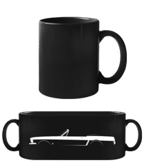 'Ford Mustang 1964' Silhouette · Schwarze Tasse