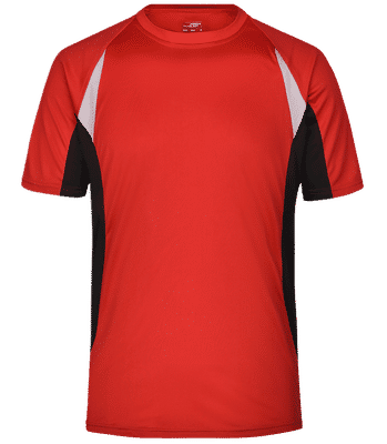 Männer Trikot - Rot / Schwarz - Vorne