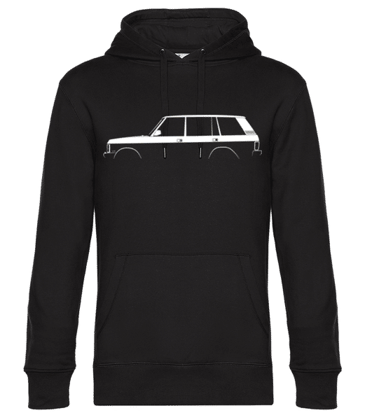 Preview: 'Range Rover (1992) LWB' Silhouette - Men’s Standard Hoodie - Black - Front