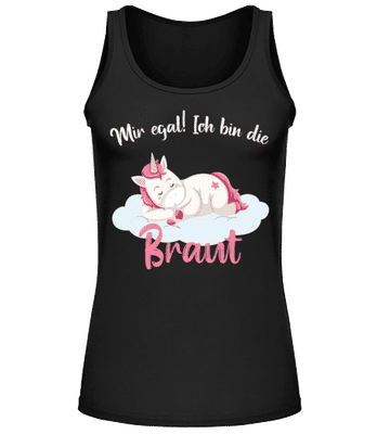 Ich Bin Die Braut Einhorn JGA - Frauen Tank Top - Schwarz - Vorne