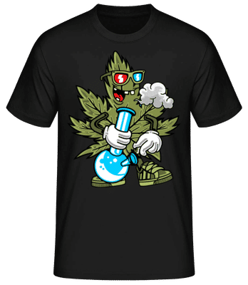 Cannabis Smoking - Pánské basic tričko - Černá - Napřed