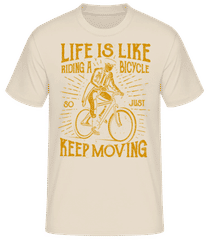 Life Is Like Riding A Bicycle · Pánske basic tričko