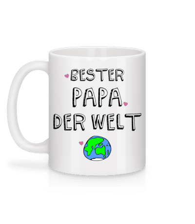 Bester Papa Der Welt - Tasse - Weiß - Hinten