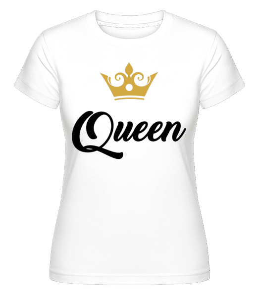 Aperçu: Queen -  T-shirt Shirtinator femme - Blanc - Devant