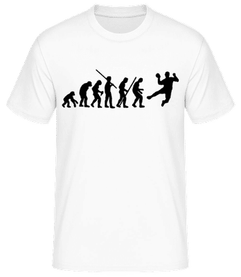 Handball Evoluiton - Männer Basic T-Shirt - Weiß - Vorne