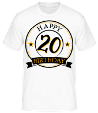 Happy Birthday 20 - T-shirt standard Homme - Blanc - Devant