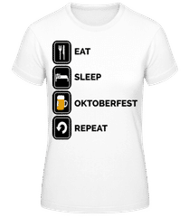 Eat Sleep Oktoberfest Repeat · T-shirt femme B&C