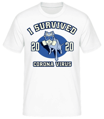 I Survived - Männer Basic T-Shirt - Weiß - Vorne