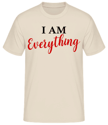 I Am Everything - T-shirt standard Homme - Crème - Devant