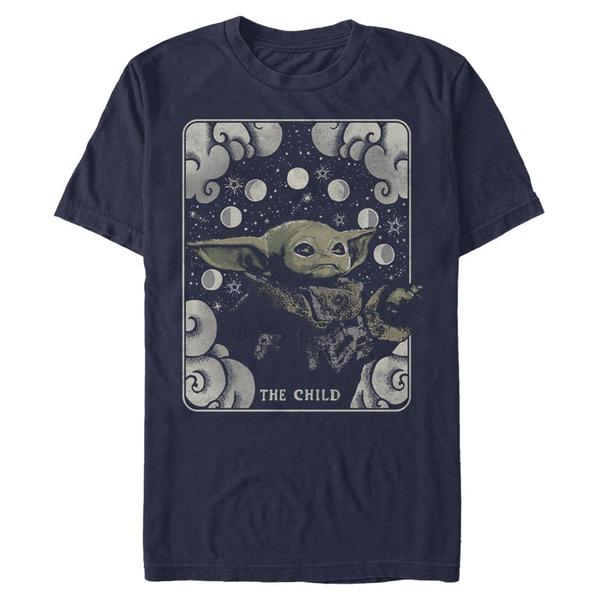 Aperçu: Star Wars - The Mandalorian - The Child Child Card - Homme T-shirt - Bleu marine - Devant