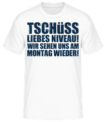 Tschüss Niveau · Männer Basic T-Shirt