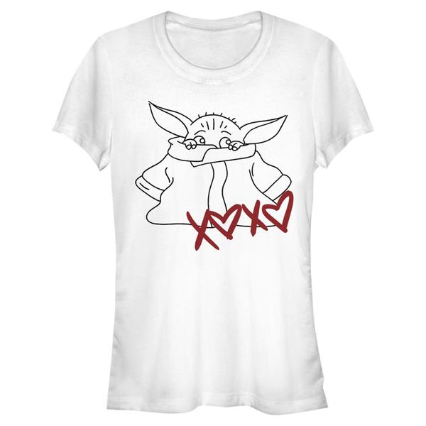 Aperçu: Star Wars - The Mandalorian - The Child Xoxo - Valentine's Day - Femme T-shirt - Blanc - Devant
