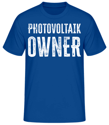Photovoltaik Owner - Männer Basic T-Shirt - Royalblau - Vorne