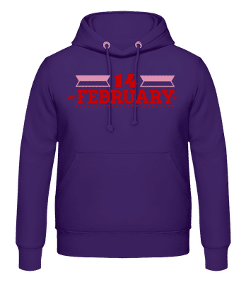 14 February Valentine - Männer Hoodie - Lila - Vorne