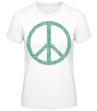 Signe De Paix - T-shirt standard Femme - Blanc - Devant