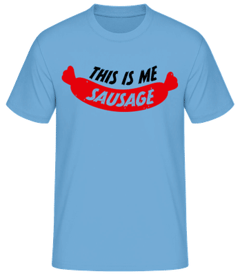 This Is Me Sausage - Männer Basic T-Shirt - Hellblau - Vorne
