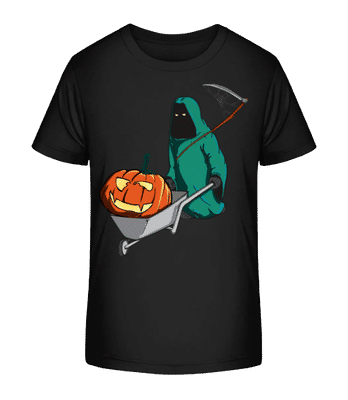 Halloween Grim Reaper - Camiseta orgánica para niños Stanley Stella 2.0 - Negro - delante