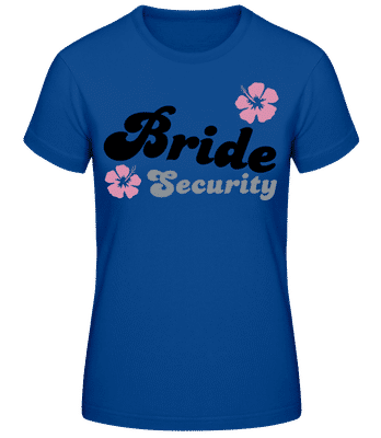 Bride Security Hibiscus - Dámské basic tričko - Královská modrá - Napřed