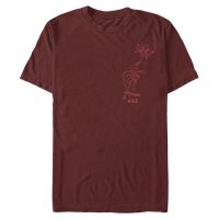 Disney - Maléfique Le Pouvoir du Mal - Symbol Wild Flower - Homme T-shirt - Cerise - Devant