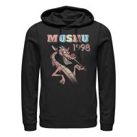 Disney - Mulán - Mushu 90s - Unisex Sudadera con capucha - Negro - delante
