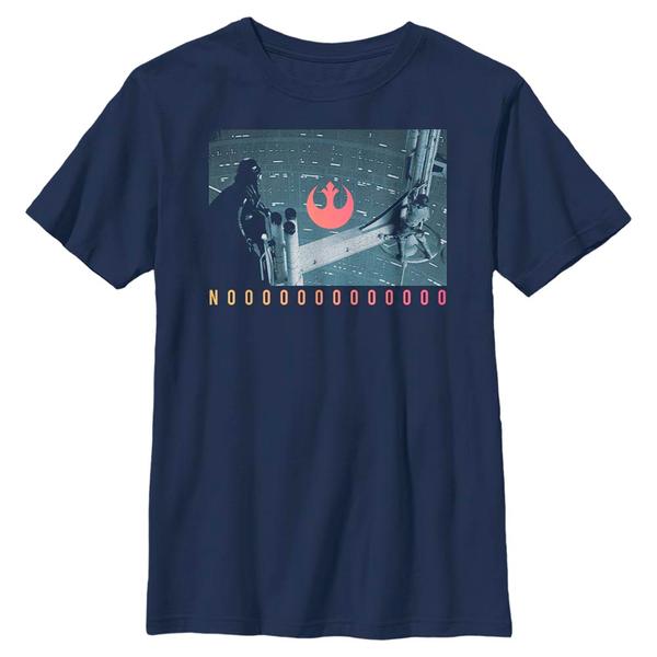 Aperçu: Star Wars - Luke & Vader No Dad - Father's Day - Enfant T-shirt - Bleu marine - Devant