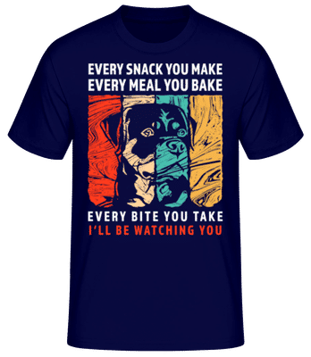 I'll Be Watching You - Männer Basic T-Shirt - Marine - Vorne