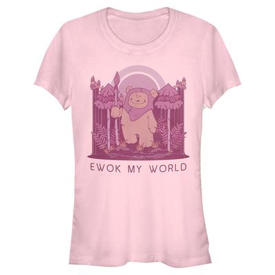 Star Wars - Ewoks My World - Valentine's Day - Femme T-shirt - Rose - Devant