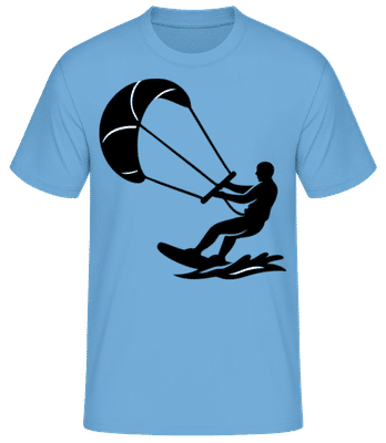 Kitesurf - T-shirt standard Homme - Bleu clair - Devant