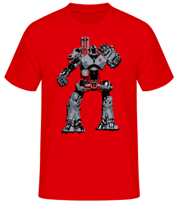 Robots De Combat - T-shirt homme B&C - Rouge - Devant