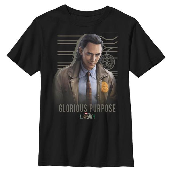 Aperçu: Marvel - Loki - Loki Glorious Purpose - Enfant T-shirt - Noir - Devant