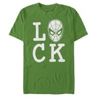 Marvel - Avengers - Spider-Man Spider Luck - Pánské Tričko - Irish green - Napřed