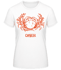 Scribble Style Zodiac Sign Cancer · Frauen Basic T-Shirt