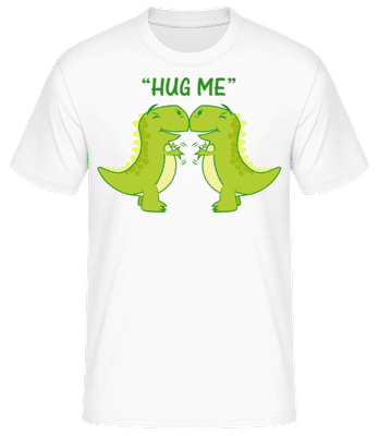 Hug Me Dinosaury - Pánske basic tričko - Biela - Predné