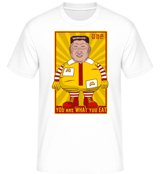 Preview: McDonald Jong Un -  Shirtinator Men's T-Shirt - White - Front
