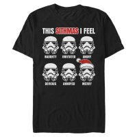 Star Wars - Stormtrooper Sithmas Feelings - Christmas - Men's T-Shirt - Black - Front