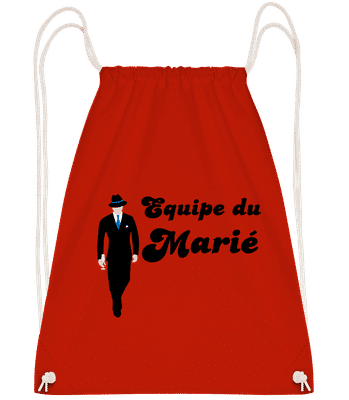 Equipe Du Marié - Sac à dos Drawstring - Rouge - Vorn