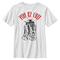 Star Wars - R2-D2 You R2 Cute - Valentinstag - Kinder T-Shirt - Weiß - Vorne