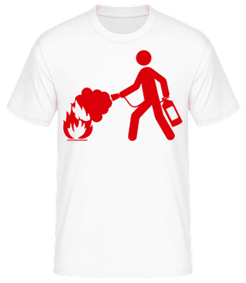 Firefighter Sign - T-shirt standard Homme - Blanc - Devant