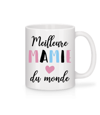 Meilleure Mamie Du Monde - Mug en céramique blanc - Blanc - Devant