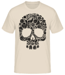 Flower Skull · Men's Basic T-Shirt