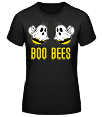 Boo Bees Halloween - Camiseta básica de mujer - Negro - delante