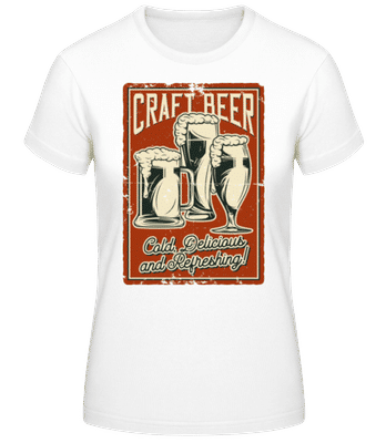 Craft Beer - Dámské basic tričko - Bílá - Napřed