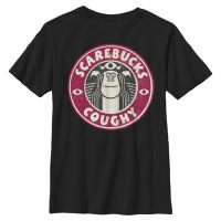 Pixar - Príšerky - Sully Scarebucks - Detské Tričko - Čierna - Predné