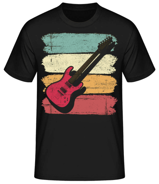 Preview: Retro Guitar - Men's Basic T-Shirt - Black - Front
