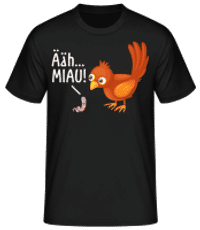 Ähhh Miau! - Männer Basic T-Shirt - Schwarz - Vorne