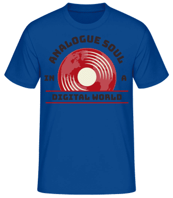 Vinyl Analogue Soul - Men's Basic T-Shirt - Royal blue - Front